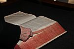 Ausschnitt aus der sechssprachigen Bibel